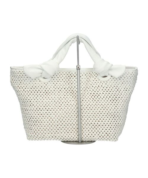 INTER-CHAUSSURES / インター ショシュール ハンドバッグ | 【ALMA TONUTTI】レザーハンドルメッシュバッグ | 詳細4