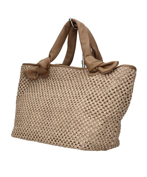 INTER-CHAUSSURES / インター ショシュール ハンドバッグ | 【ALMA TONUTTI】レザーハンドルメッシュバッグ | 詳細9