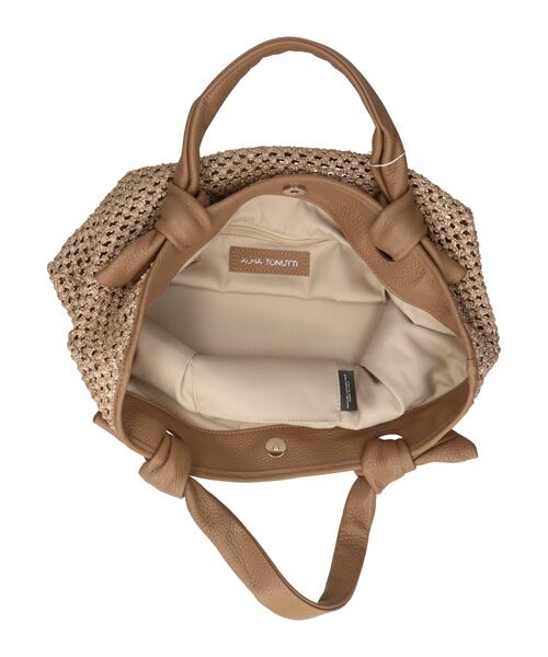 INTER-CHAUSSURES / インター ショシュール ハンドバッグ | 【ALMA TONUTTI】レザーハンドルメッシュバッグ | 詳細15