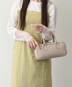 INTER-CHAUSSURES / インター ショシュール ハンドバッグ | 【LORISTELLA】シュリンクレザー横長ハンドバッグ