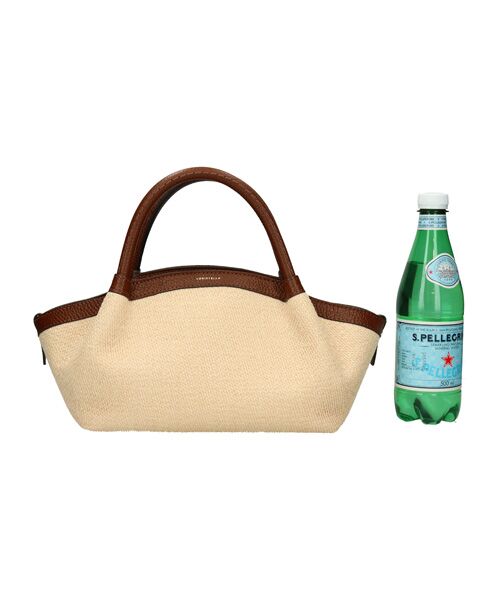 INTER-CHAUSSURES / インター ショシュール ハンドバッグ | 【LORISTELLA】レザーハンドルラフィアハンドバッグ | 詳細6