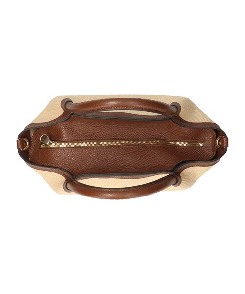 INTER-CHAUSSURES / インター ショシュール ハンドバッグ | 【LORISTELLA】レザーハンドルラフィアハンドバッグ | 詳細7