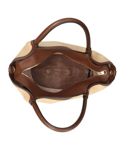 INTER-CHAUSSURES / インター ショシュール ハンドバッグ | 【LORISTELLA】レザーハンドルラフィアハンドバッグ | 詳細8