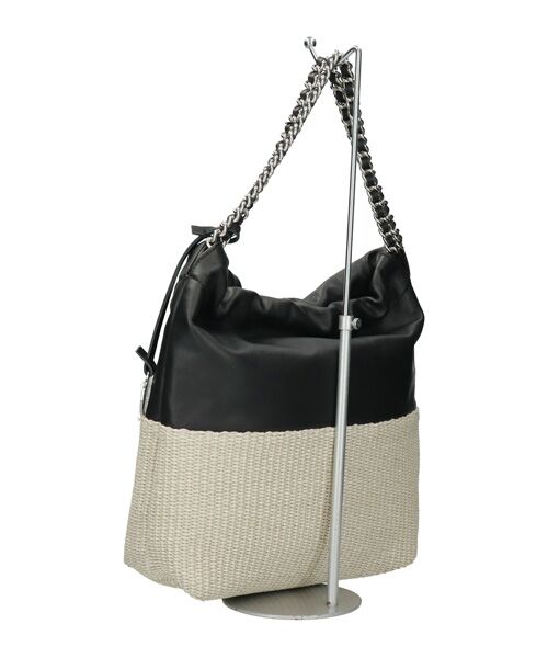 INTER-CHAUSSURES / インター ショシュール ハンドバッグ | 【MARCO MASI】異素材コンビチェーンストラップバッグ | 詳細3