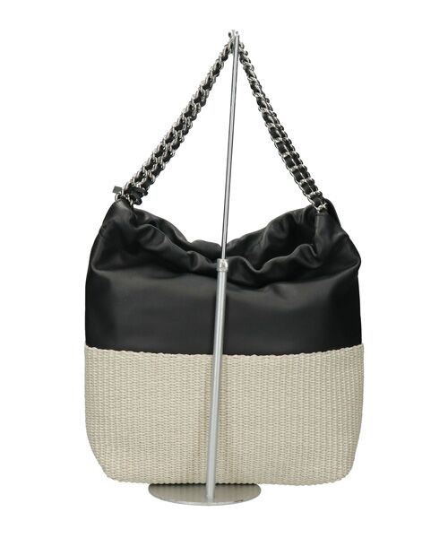 INTER-CHAUSSURES / インター ショシュール ハンドバッグ | 【MARCO MASI】異素材コンビチェーンストラップバッグ | 詳細4