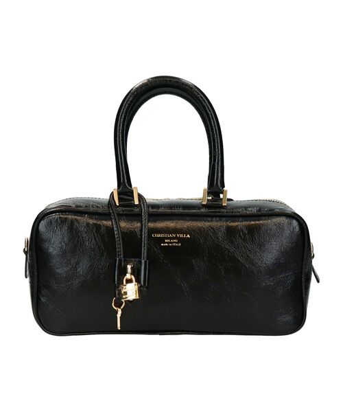 INTER-CHAUSSURES / インター ショシュール ハンドバッグ | 【CHRISTIAN VILLA】チャーム付きレザーハンドル横長バッグ | 詳細1