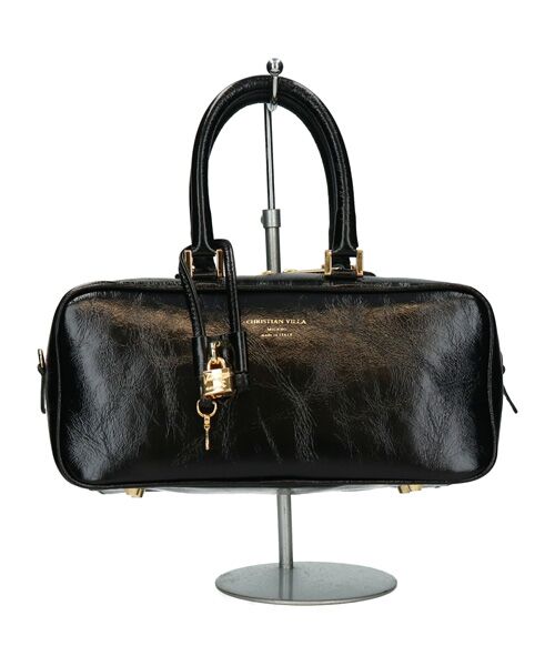 INTER-CHAUSSURES / インター ショシュール ハンドバッグ | 【CHRISTIAN VILLA】チャーム付きレザーハンドル横長バッグ | 詳細8