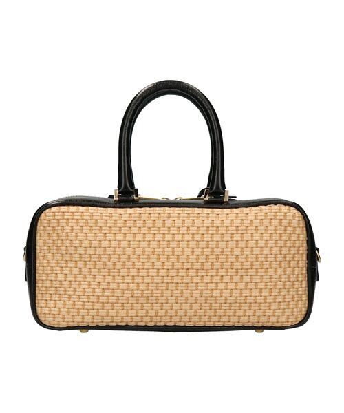 INTER-CHAUSSURES / インター ショシュール ハンドバッグ | 【CHRISTIAN VILLA】チャーム付きラフィアコンビ横長バッグ | 詳細5