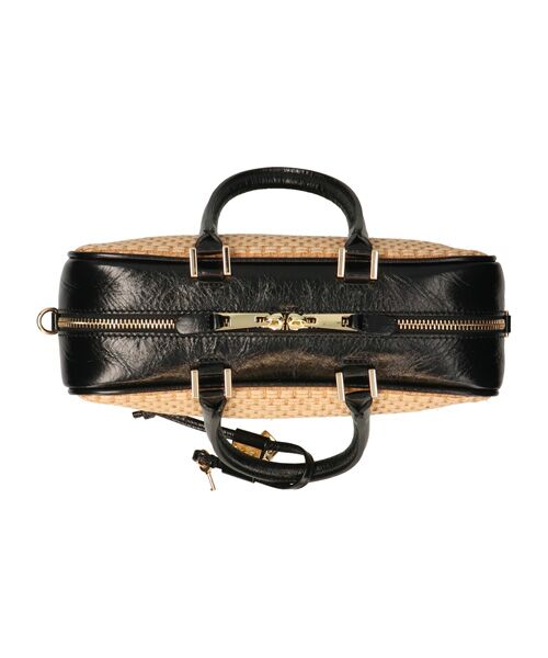 INTER-CHAUSSURES / インター ショシュール ハンドバッグ | 【CHRISTIAN VILLA】チャーム付きラフィアコンビ横長バッグ | 詳細8