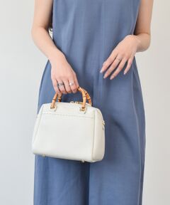 INTER-CHAUSSURES / インター ショシュール ハンドバッグ | 【CHRISTIAN VILLA】バンブーハンドルミニボストンバッグ