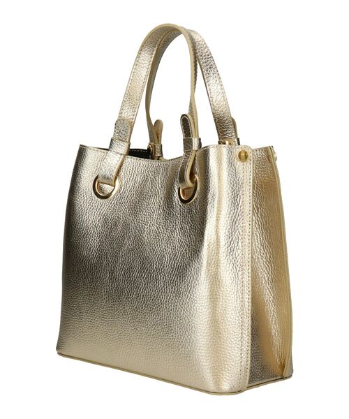 INTER-CHAUSSURES / インター ショシュール ハンドバッグ | 【ANDREA CARDONE ITALI】メタリックレザーハンドバッグ | 詳細2