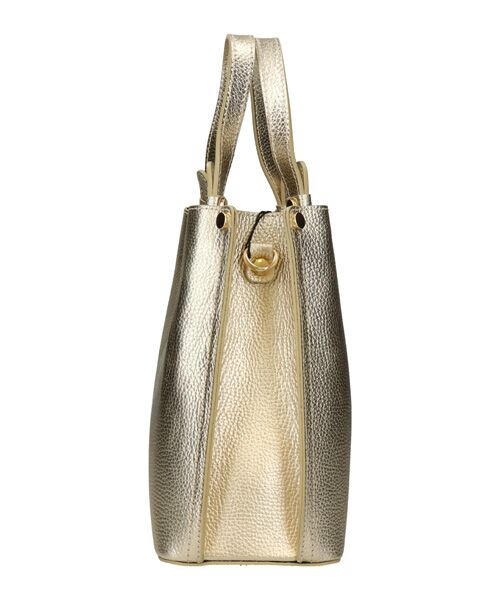 INTER-CHAUSSURES / インター ショシュール ハンドバッグ | 【ANDREA CARDONE ITALI】メタリックレザーハンドバッグ | 詳細3