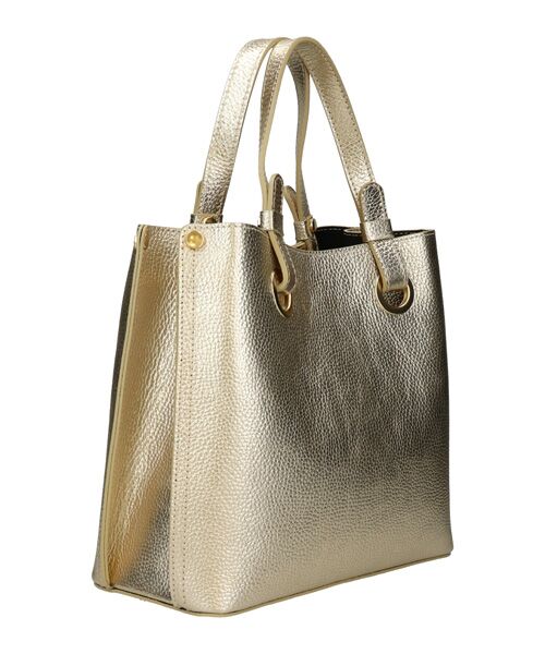 INTER-CHAUSSURES / インター ショシュール ハンドバッグ | 【ANDREA CARDONE ITALI】メタリックレザーハンドバッグ | 詳細4