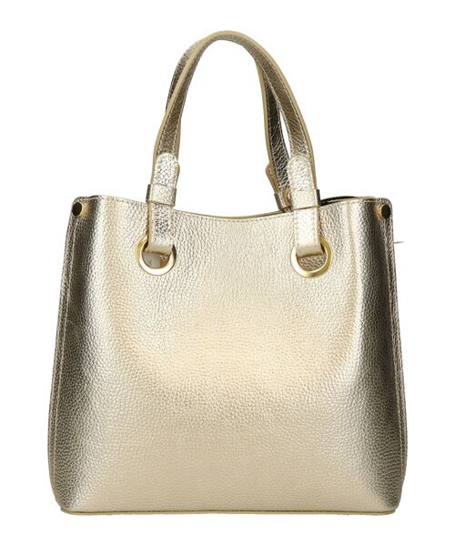 INTER-CHAUSSURES / インター ショシュール ハンドバッグ | 【ANDREA CARDONE ITALI】メタリックレザーハンドバッグ | 詳細5