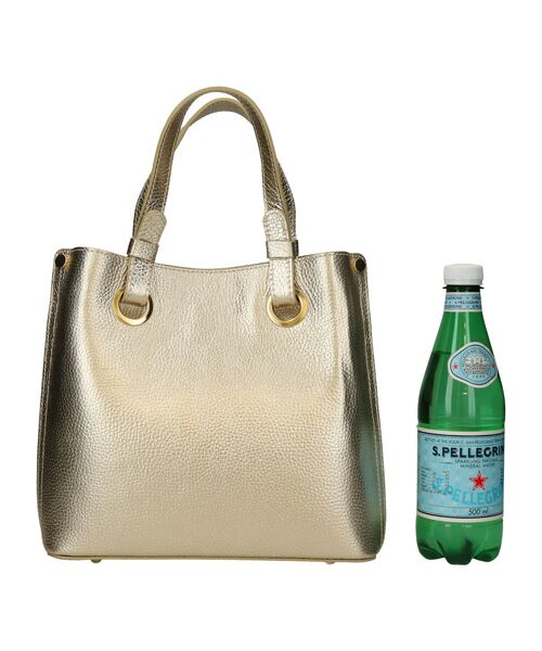 INTER-CHAUSSURES / インター ショシュール ハンドバッグ | 【ANDREA CARDONE ITALI】メタリックレザーハンドバッグ | 詳細6