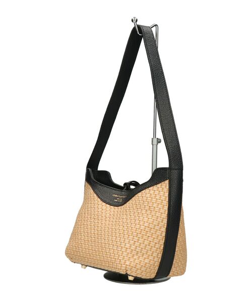 INTER-CHAUSSURES / インター ショシュール ハンドバッグ | 【CHRISTIAN VILLA】ラフィアコンビレザーショルダーバッグ | 詳細1