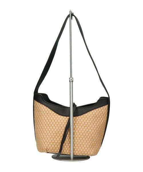 INTER-CHAUSSURES / インター ショシュール ハンドバッグ | 【CHRISTIAN VILLA】ラフィアコンビレザーショルダーバッグ | 詳細4