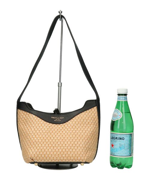 INTER-CHAUSSURES / インター ショシュール ハンドバッグ | 【CHRISTIAN VILLA】ラフィアコンビレザーショルダーバッグ | 詳細5