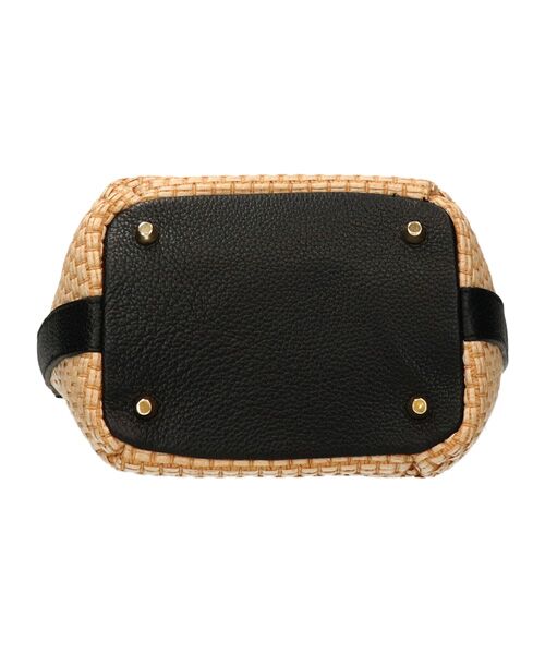INTER-CHAUSSURES / インター ショシュール ハンドバッグ | 【CHRISTIAN VILLA】ラフィアコンビレザーショルダーバッグ | 詳細6