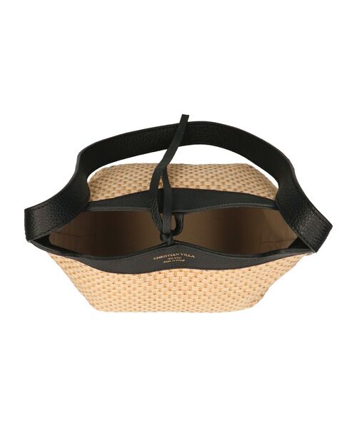 INTER-CHAUSSURES / インター ショシュール ハンドバッグ | 【CHRISTIAN VILLA】ラフィアコンビレザーショルダーバッグ | 詳細7