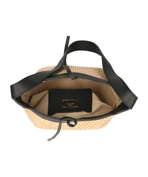 INTER-CHAUSSURES / インター ショシュール ハンドバッグ | 【CHRISTIAN VILLA】ラフィアコンビレザーショルダーバッグ | 詳細8