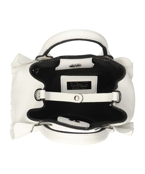 ☆連休限定値下げ☆RIPANI 黒 レザー ハンドバッグ フリル付き RIPANI リパーニ フリルバッグ 2WAY ショルダー Mサイズ MARICA