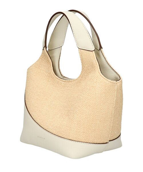 INTER-CHAUSSURES / インター ショシュール ハンドバッグ | 【LORISTELLA】異素材コンビスモールサイズハンドバッグ | 詳細1