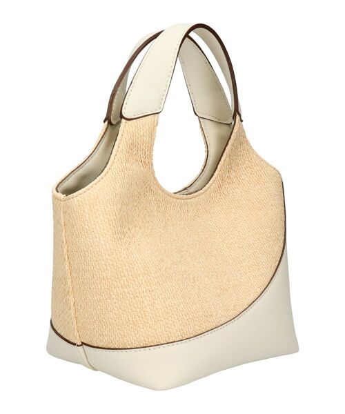 INTER-CHAUSSURES / インター ショシュール ハンドバッグ | 【LORISTELLA】異素材コンビスモールサイズハンドバッグ | 詳細3