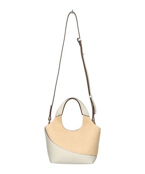 INTER-CHAUSSURES / インター ショシュール ハンドバッグ | 【LORISTELLA】異素材コンビスモールサイズハンドバッグ | 詳細11