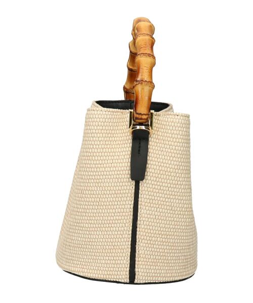 INTER-CHAUSSURES / インター ショシュール ハンドバッグ | 【LORISTELLA】バンブーハンドルラフィアバケットバッグ | 詳細2