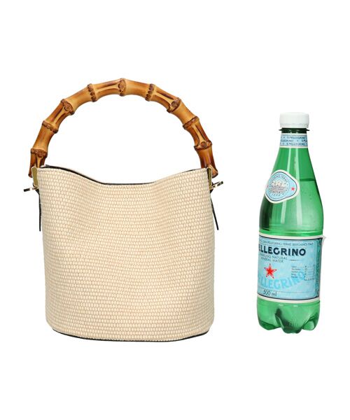 INTER-CHAUSSURES / インター ショシュール ハンドバッグ | 【LORISTELLA】バンブーハンドルラフィアバケットバッグ | 詳細5