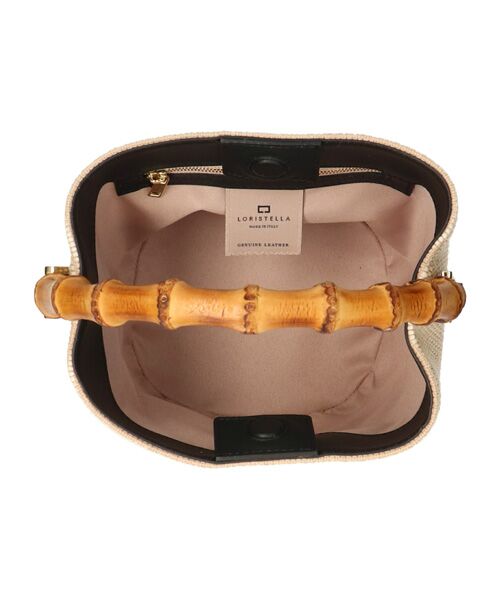 INTER-CHAUSSURES / インター ショシュール ハンドバッグ | 【LORISTELLA】バンブーハンドルラフィアバケットバッグ | 詳細8