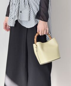 INTER-CHAUSSURES / インター ショシュール ハンドバッグ | 【LORISTELLA】バンブーハンドルレザーバケットバッグ