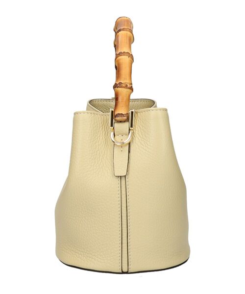 INTER-CHAUSSURES / インター ショシュール ハンドバッグ | 【LORISTELLA】バンブーハンドルレザーバケットバッグ | 詳細3