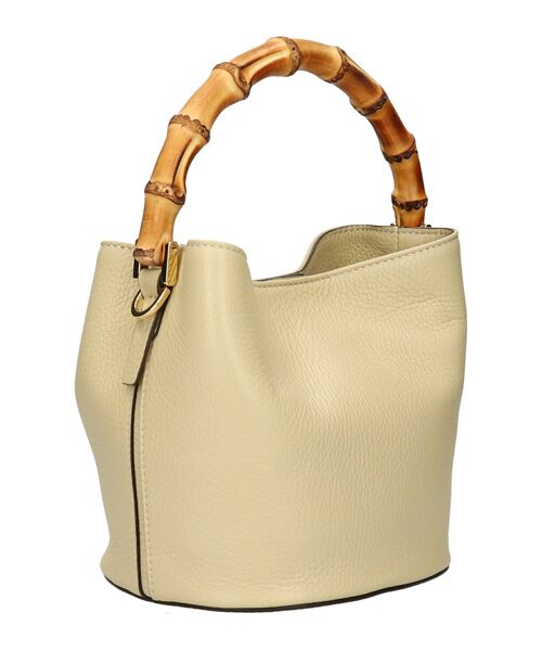 INTER-CHAUSSURES / インター ショシュール ハンドバッグ | 【LORISTELLA】バンブーハンドルレザーバケットバッグ | 詳細4