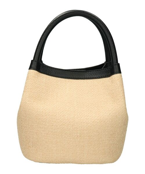 INTER-CHAUSSURES / インター ショシュール ハンドバッグ | 【LORISTELLA】レザーハンドルラフィアハンドバッグ | 詳細4