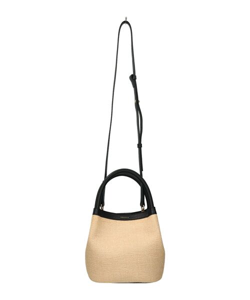 INTER-CHAUSSURES / インター ショシュール ハンドバッグ | 【LORISTELLA】レザーハンドルラフィアハンドバッグ | 詳細10