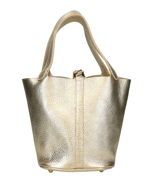 INTER-CHAUSSURES / インター ショシュール ハンドバッグ | 【ANDREA CARDONE ITALI】メタリックレザーバケットバッグ | 詳細2