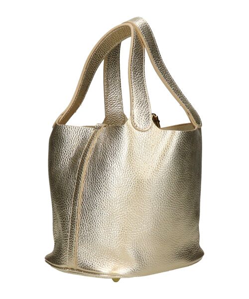 INTER-CHAUSSURES / インター ショシュール ハンドバッグ | 【ANDREA CARDONE ITALI】メタリックレザーバケットバッグ | 詳細3