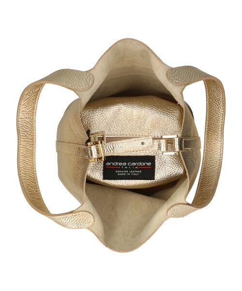 INTER-CHAUSSURES / インター ショシュール ハンドバッグ | 【ANDREA CARDONE ITALI】メタリックレザーバケットバッグ | 詳細9