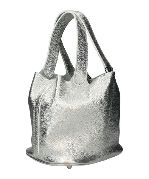 INTER-CHAUSSURES / インター ショシュール ハンドバッグ | 【ANDREA CARDONE ITALI】メタリックレザーバケットバッグ | 詳細14
