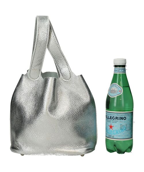 INTER-CHAUSSURES / インター ショシュール ハンドバッグ | 【ANDREA CARDONE ITALI】メタリックレザーバケットバッグ | 詳細17