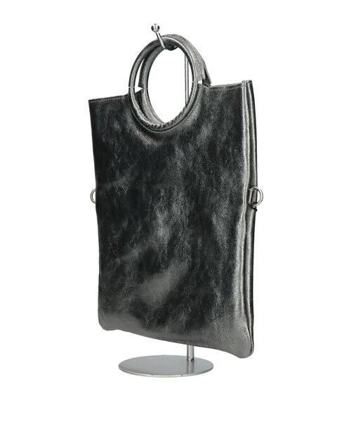 INTER-CHAUSSURES / インター ショシュール ハンドバッグ | 【ANDREA CARDONE ITALI】ラウンドハンドルメタリックレザーバッグ | 詳細1