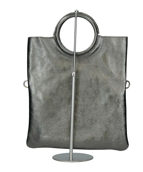 INTER-CHAUSSURES / インター ショシュール ハンドバッグ | 【ANDREA CARDONE ITALI】ラウンドハンドルメタリックレザーバッグ | 詳細4