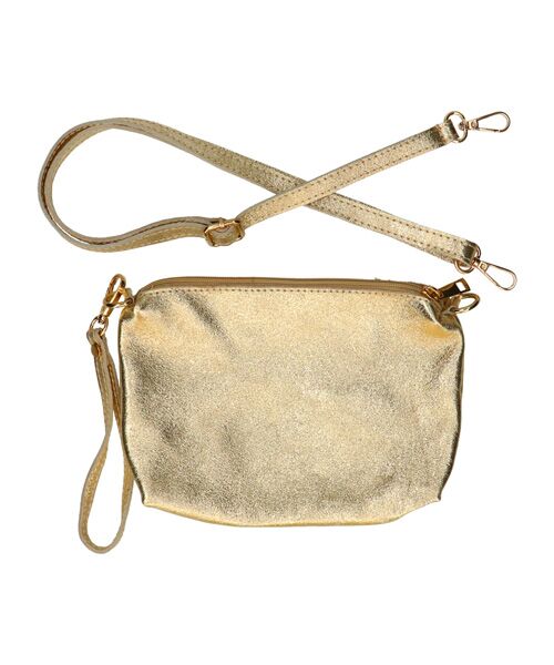 INTER-CHAUSSURES / インター ショシュール ハンドバッグ | 【ANDREA CARDONE ITALI】ラウンドハンドルメタリックレザーバッグ | 詳細18