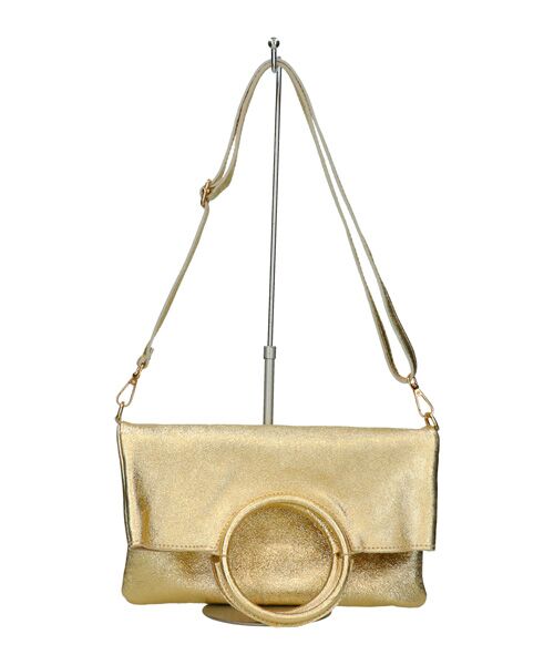 INTER-CHAUSSURES / インター ショシュール ハンドバッグ | 【ANDREA CARDONE ITALI】ラウンドハンドルメタリックレザーバッグ | 詳細20