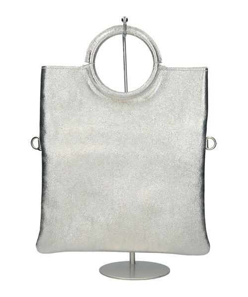 INTER-CHAUSSURES / インター ショシュール ハンドバッグ | 【ANDREA CARDONE ITALI】ラウンドハンドルメタリックレザーバッグ | 詳細21