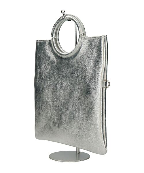 INTER-CHAUSSURES / インター ショシュール ハンドバッグ | 【ANDREA CARDONE ITALI】ラウンドハンドルメタリックレザーバッグ | 詳細22