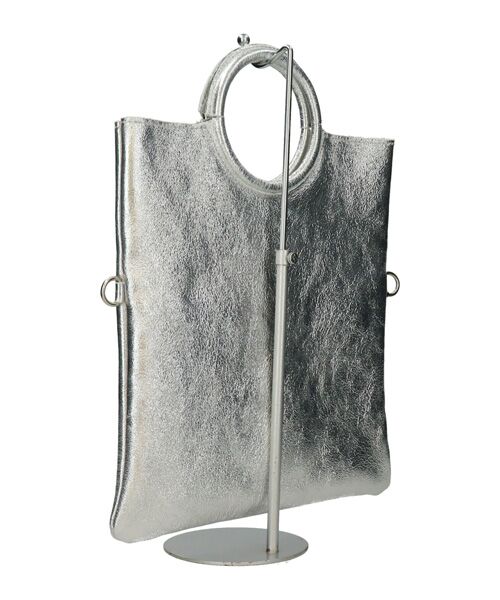 INTER-CHAUSSURES / インター ショシュール ハンドバッグ | 【ANDREA CARDONE ITALI】ラウンドハンドルメタリックレザーバッグ | 詳細24