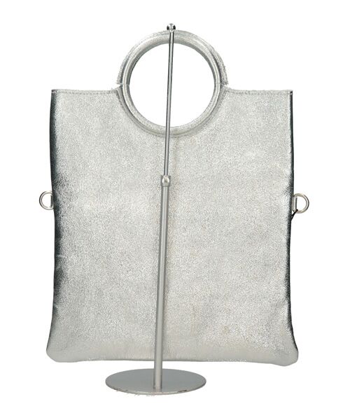 INTER-CHAUSSURES / インター ショシュール ハンドバッグ | 【ANDREA CARDONE ITALI】ラウンドハンドルメタリックレザーバッグ | 詳細25